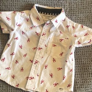 Button up crawfish shirt